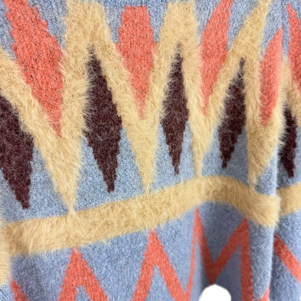 Cache Cache Aztec Colorful Tight Knit Fuzzy Cozy … - image 3